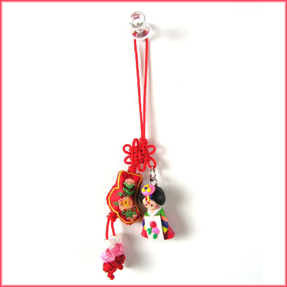 Ensembled Korean Doll Mobile Strap 08